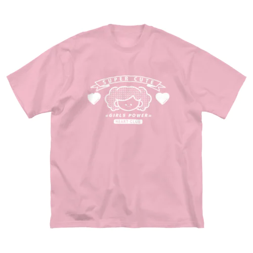 SOBAKASU ガール(SUPER CUTE)ホワイト ビッグシルエットTシャツ