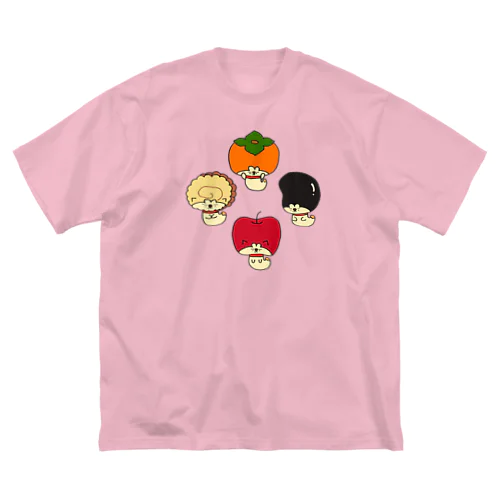 しい太の食べものチーム ビッグシルエットTシャツ