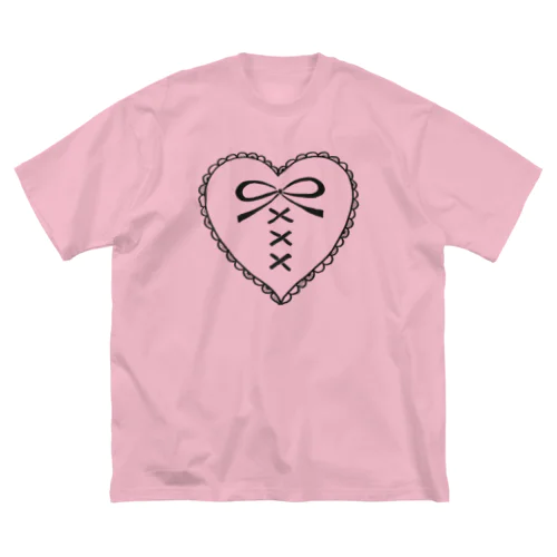 Tie in my heart  Black Big T-Shirt