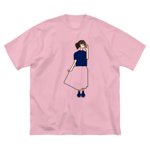 透明なスカートの女の子 Big T-Shirt