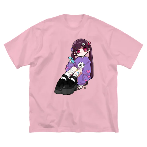 病みかわちゃん ビッグシルエットTシャツ