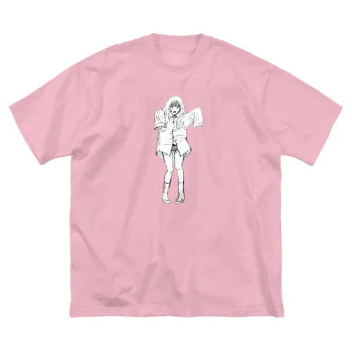 女の子　おばけごっこ ビッグシルエットTシャツ