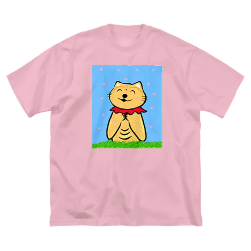 猫地蔵 ビッグシルエットTシャツ