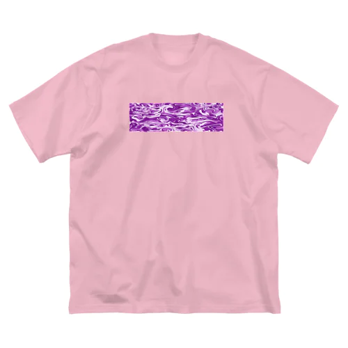 purple marble slim パープルマーブルスリム Big T-Shirt