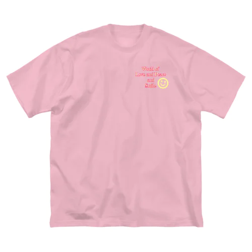 World of Love＆Peace＆SmileーPink Vol.4ー ビッグシルエットTシャツ