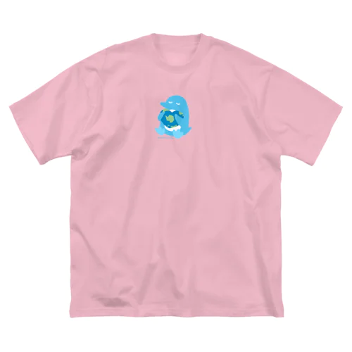 【寄付つき】#WorldPenguinDay（片面プリント） Big T-Shirt