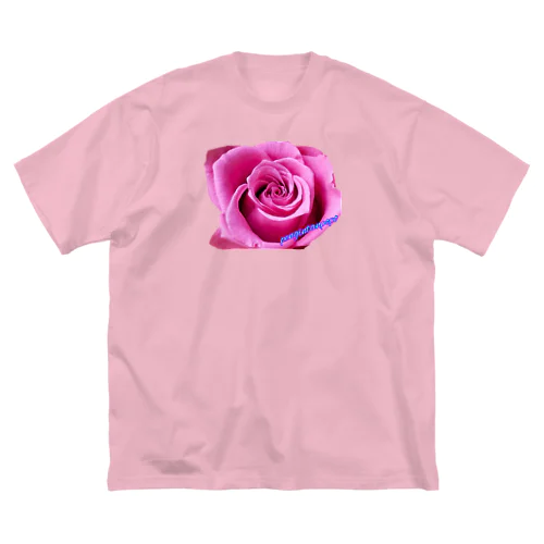 薔薇 ビッグシルエットTシャツ