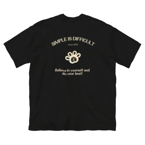 s.i.d.くまさんの肉球メッセージ 루즈핏 티셔츠