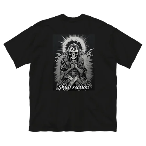 太陽に祈るドクロ ビッグシルエットTシャツ