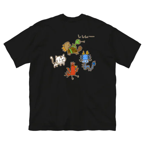 【バックプリント】画伯チックな四神 ビッグシルエットTシャツ