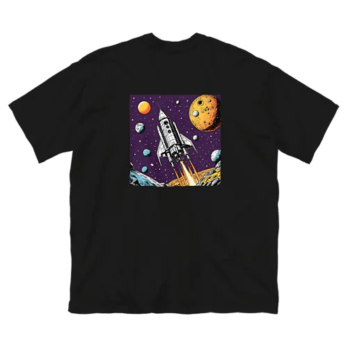 Comical Rocket 01 ビッグシルエットTシャツ