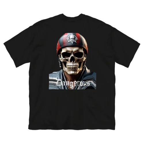 SKULL BIKER-06 Big T-Shirt