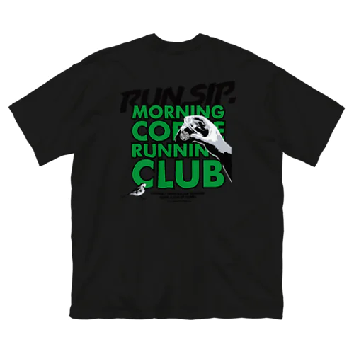 MCRCビッグTシャツ 「RUN.SIP.」グリーン Big T-Shirt