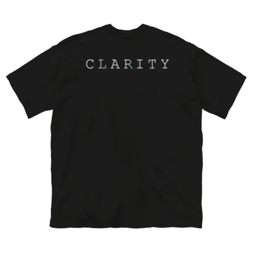 CLARITY logo 3 ビッグシルエットTシャツ
