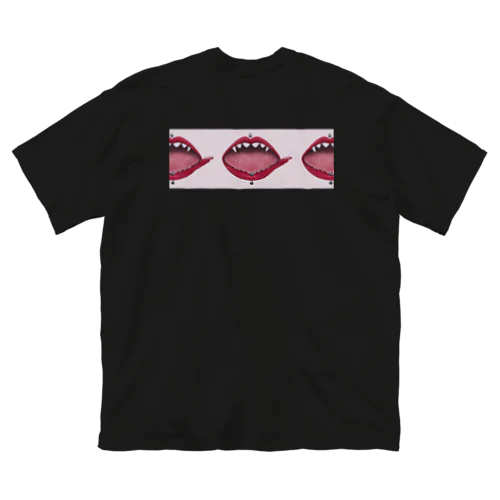 plum lip ビッグシルエットTシャツ