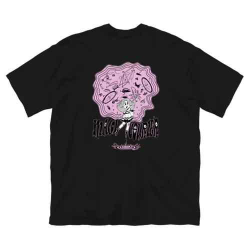 “MAGI COURIER” pink #2 ビッグシルエットTシャツ