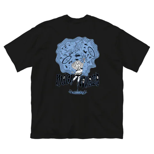 “MAGI COURIER” blue #2 ビッグシルエットTシャツ