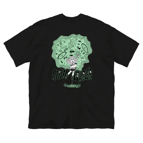 “MAGI COURIER” green #2 ビッグシルエットTシャツ