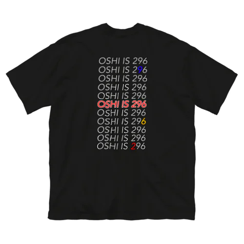 OSHI IS 296 ビッグシルエットTシャツ