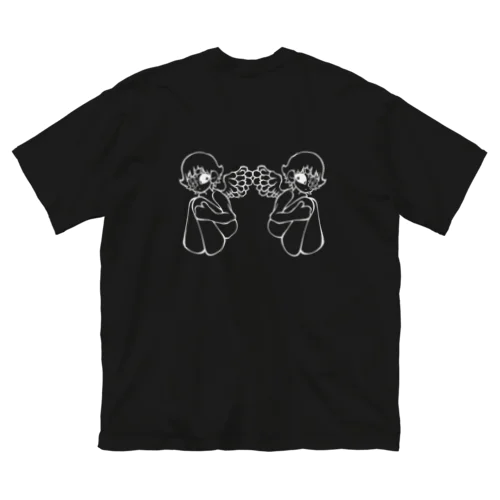 せなか合わせの天使 ビッグシルエットTシャツ