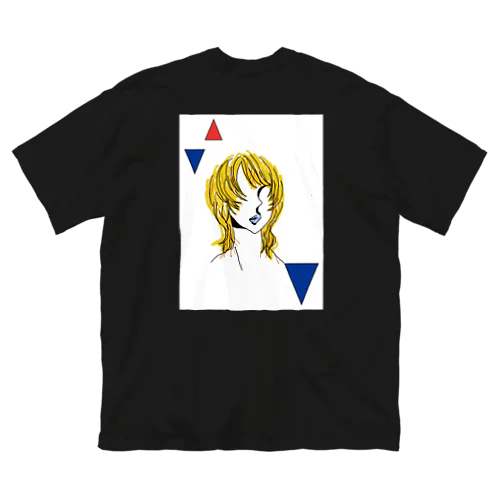 アートな女性 ビッグシルエットTシャツ