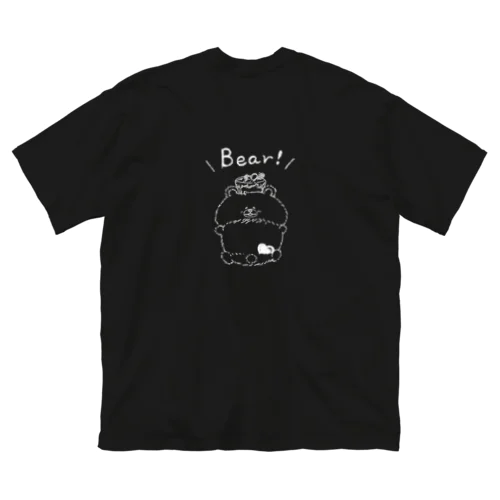 《モノトーンシリーズ》＊01-2 べあホワイト＊ Big T-Shirt