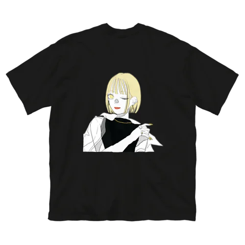 サマー・イエローガール(シンプル) Big T-Shirt