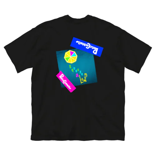 Squeeze a Lemon ステッカーTシャツ Big T-Shirt