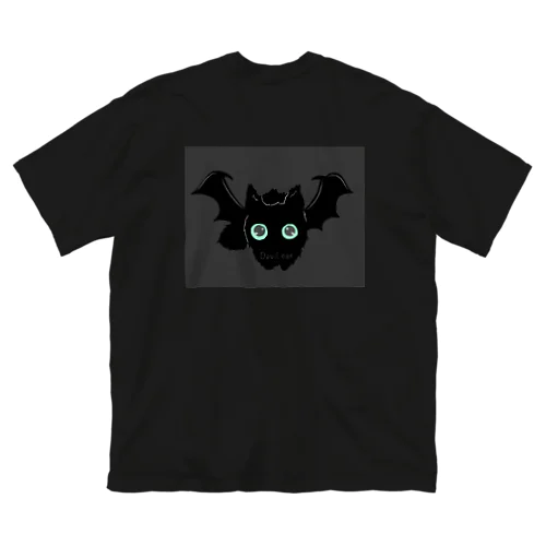 （背面ver.）悪魔みたいな猫 ビッグシルエットTシャツ