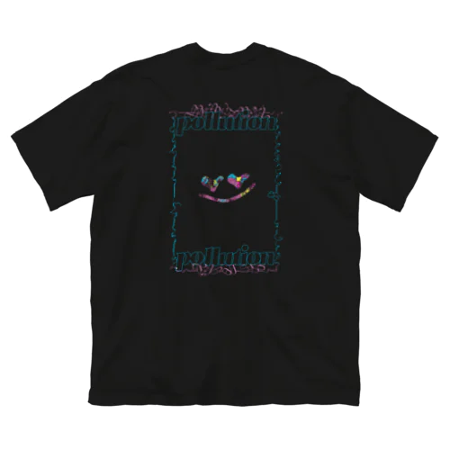 POLLUTION SMILE ビッグシルエットTシャツ