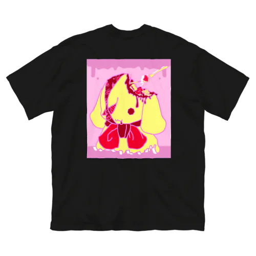 めるとうさぎ(ピンク) ビッグシルエットTシャツ