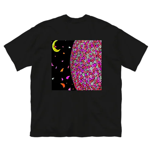 月夜桜 ビッグシルエットTシャツ