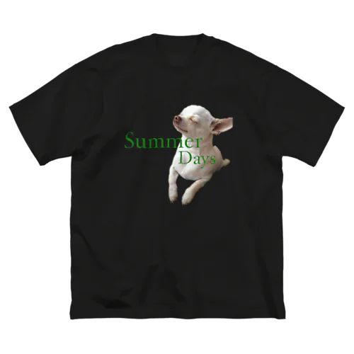 Summer Days Chihuahua ビッグシルエットTシャツ