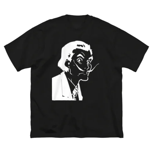 白版＿サルバドール・ダリ(Salvador Dalí)  ビッグシルエットTシャツ