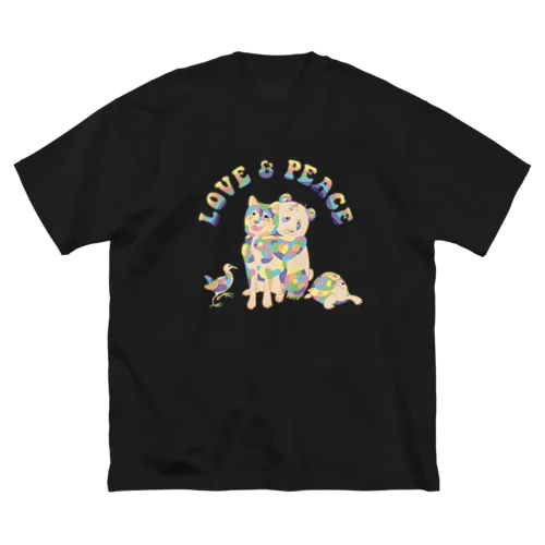 ラブアンドピースアニマルズ ビッグシルエットTシャツ