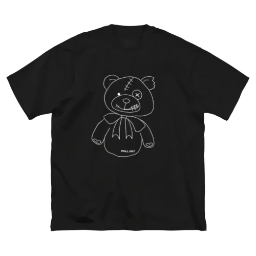 bear_ホワイト ビッグシルエットTシャツ