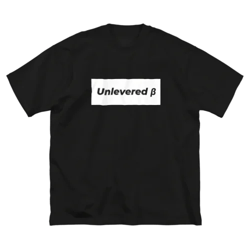 Unlevered β 白 ビッグシルエットTシャツ