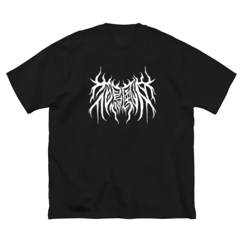 四字熟語 - 花鳥風月 Death Metal Logo デスロゴ  Big T-Shirt