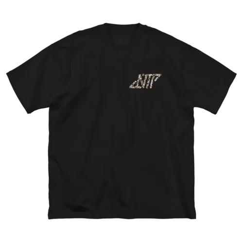 『KAMI-GAMI』backprint typography カモフラ ビッグシルエットTシャツ