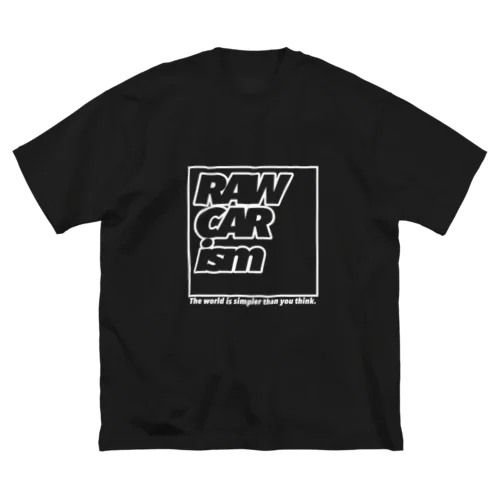 RAWCARism　スクエアロゴ　BLACK ビッグシルエットTシャツ