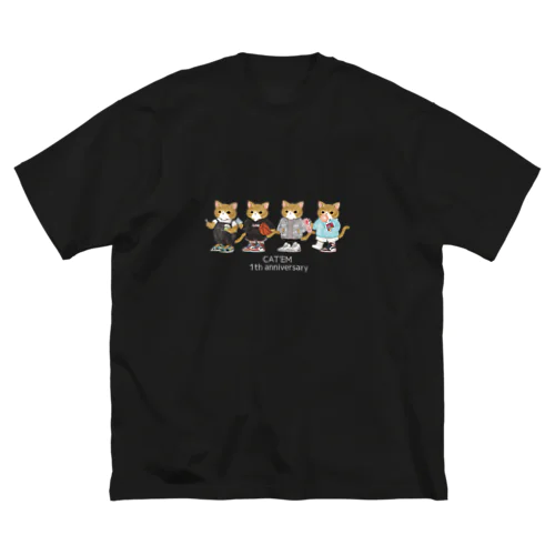 1th anniversary　スニーカーを履いた猫のブランド Big T-Shirt
