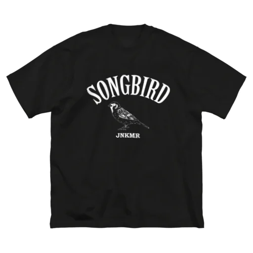 SONG BIRD　白文字 ビッグシルエットTシャツ