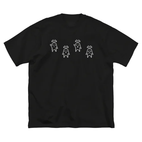 ドット絵マンドラゴラ(白) ビッグシルエットTシャツ