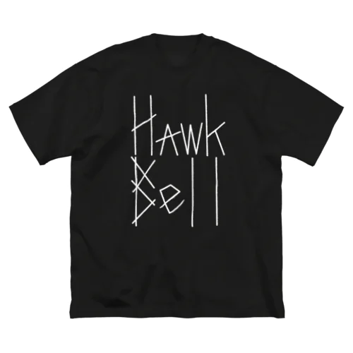 Hawk Bell Logo White ビッグシルエットTシャツ