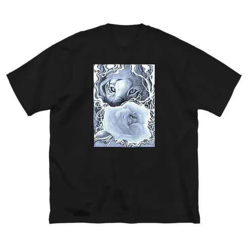 虎と薔薇 루즈핏 티셔츠