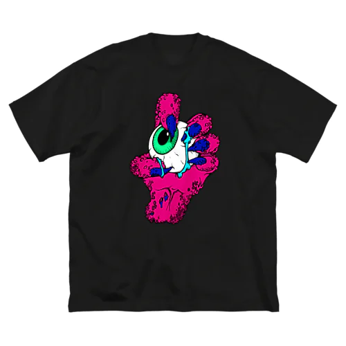 Monsterhand　pink ビッグシルエットTシャツ