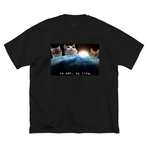地球猫 ビッグシルエットTシャツ