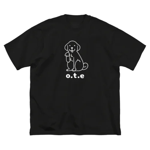 お手（白） ビッグシルエットTシャツ