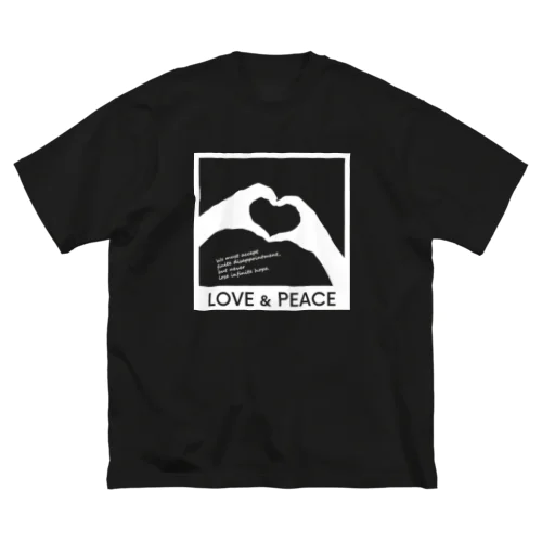 LOVE and PEACE ビッグシルエットTシャツ