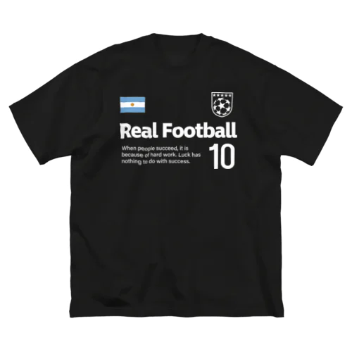 リアルフットボール アルゼンチン ビッグシルエットTシャツ